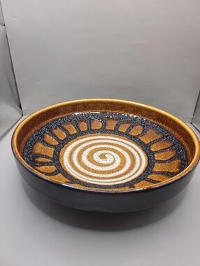 Vintage Scheurich 340-26 Fat Lava Bowl West Germany 10” MCM Pottery